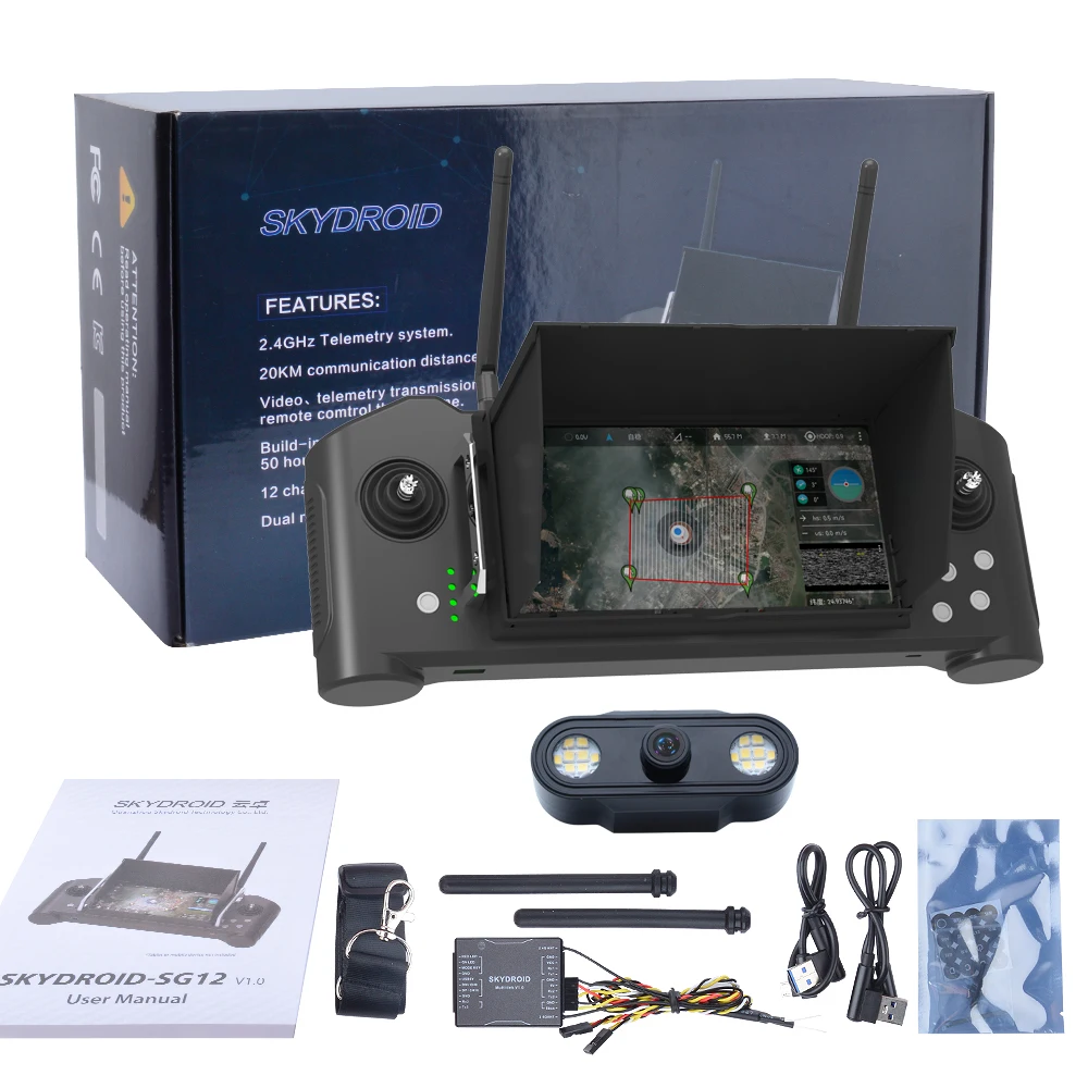 skydroid SG12 Digital Image Transmission Data Transmission Control 3-In-1 Plant Protection Drone Link Remote Control
skydroid SG12 Digital Image Transmission Data Transmission Control 3-In-1 Plant Protection Drone Link Remote Control