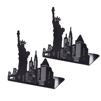 1 Pair of Statue of Liberty Shape Bookends Multi-Functional Book Stoppers Creative Metal Book Stand Book Organiser Durable Book
1 Pair of Statue of Liberty Shape Bookends Multi-Functional Book Stoppers Creative Metal Book Stand Book Organiser Durable Book