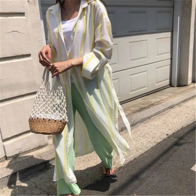 RUGOD 2020 New Arrivals Long Sunscreen Summer Shirt for Ladies Turn-down Collar Female Blouses Fashion Chic Women's Tops
RUGOD 2020 New Arrivals Long Sunscreen Summer Shirt for Ladies Turn-down Collar Female Blouses Fashion Chic Women's Tops