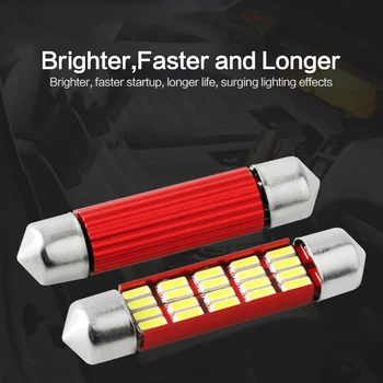 2 pcs Automobile Light Double Pointed Reading Light 31mm 36mm 39mm 41mm Roof License Plate Light 4014 Decoding Instrument Light
2 pcs Automobile Light Double Pointed Reading Light 31mm 36mm 39mm 41mm Roof License Plate Light 4014 Decoding Instrument Light
