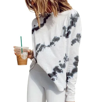 Women Tie-dye Fashion Shirt Top, Round Neck Long Sleeve Casual Pullover Tops Blouses
Women Tie-dye Fashion Shirt Top, Round Neck Long Sleeve Casual Pullover Tops Blouses