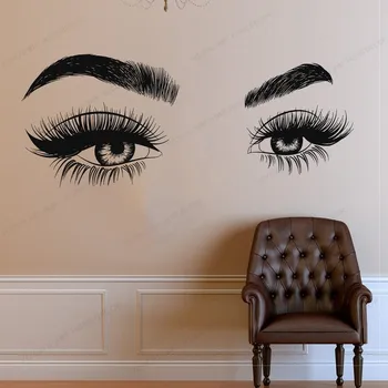 Brows Beauty Salon Wall Decal FOR GIRLS BEDROOMWindow Sticker Woman Face Eyelashes Lashes Eyebrows WU357
Brows Beauty Salon Wall Decal FOR GIRLS BEDROOMWindow Sticker Woman Face Eyelashes Lashes Eyebrows WU357