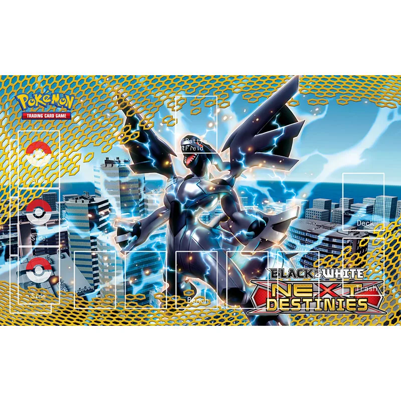 Playmat Pokemon Trading Card Game Next Destinies Black Reshiram Monster PTCG Accessories Anime Board Mat Pad Rubber
Playmat Pokemon Trading Card Game Next Destinies Black Reshiram Monster PTCG Accessories Anime Board Mat Pad Rubber