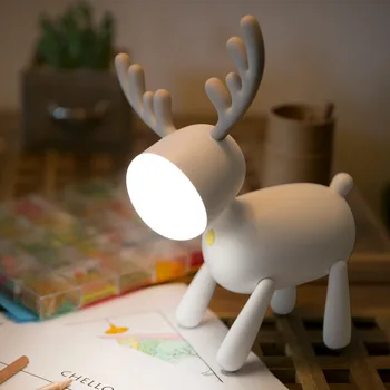 Cartoon Deer Night Light USB Charging Sleeping Silicone LED Elk Light Children Student Desk Reading Desk Lamp
Cartoon Deer Night Light USB Charging Sleeping Silicone LED Elk Light Children Student Desk Reading Desk Lamp