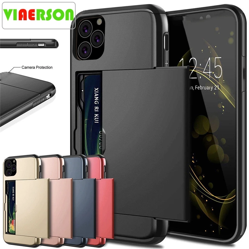 For iPhone 11 Pro Max XS X XR Case Slide Armor Wallet Card Slots Holder Cover For IPhone 7 8 6 6s Plus 5 5s TPU Shockproof Shell
For iPhone 11 Pro Max XS X XR Case Slide Armor Wallet Card Slots Holder Cover For IPhone 7 8 6 6s Plus 5 5s TPU Shockproof Shell
