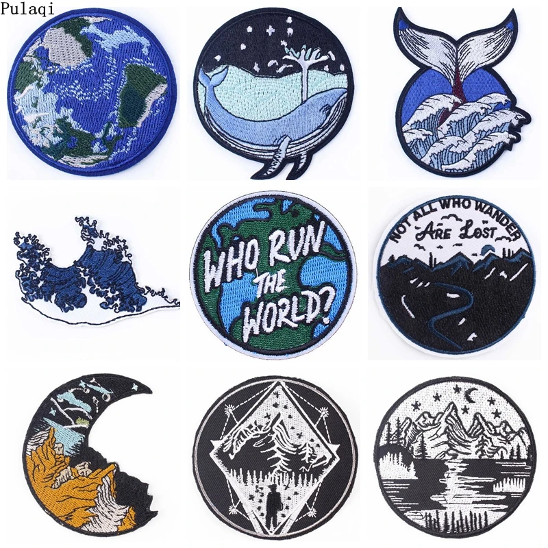 Pulaqi Wilderness Waves Patch Stripes Embroidered Iron On Patches For Clothes Punk Applique For Jacket Clothes Badge Accessories
Pulaqi Wilderness Waves Patch Stripes Embroidered Iron On Patches For Clothes Punk Applique For Jacket Clothes Badge Accessories