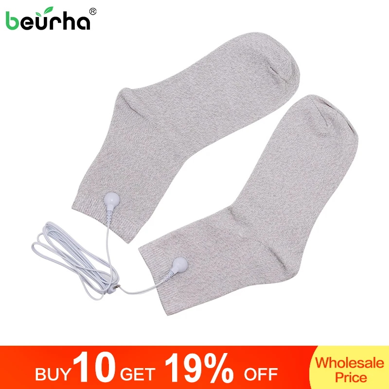 1 Pair Silver Fiber Electrode Massage Socks, Prevent Rheumatism, Electrode Stimulation TENS/EMS Accessories With Eletrode Cable
1 Pair Silver Fiber Electrode Massage Socks, Prevent Rheumatism, Electrode Stimulation TENS/EMS Accessories With Eletrode Cable