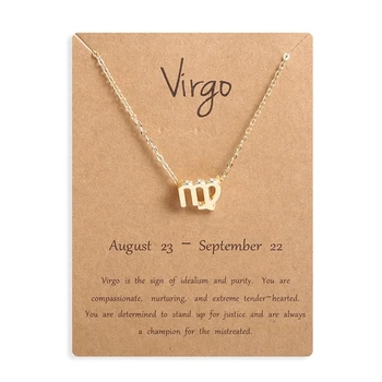 Ailodo Men Women 12 Horoscope Zodiac Sign Gold Pendant Necklace Aries Leo 12 Constellations Jewelry Kids Christmas Gifts 19NOV91
Ailodo Men Women 12 Horoscope Zodiac Sign Gold Pendant Necklace Aries Leo 12 Constellations Jewelry Kids Christmas Gifts 19NOV91