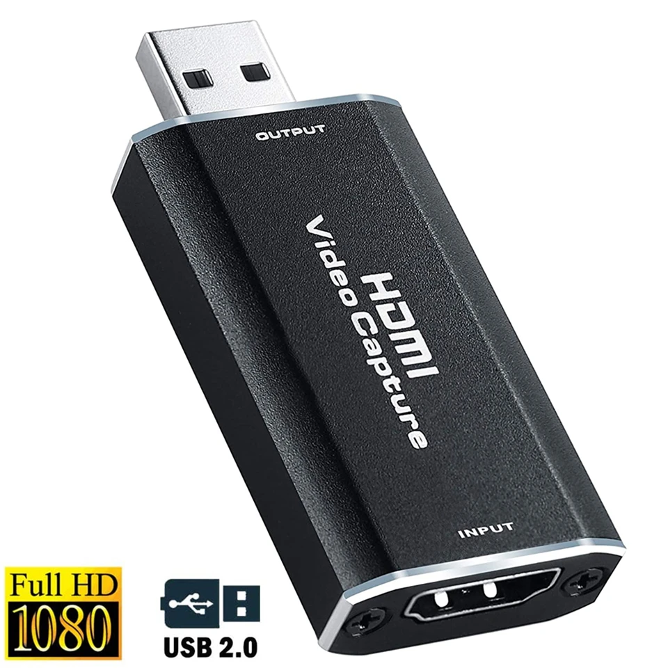 Mini HD 1080P HDMI To USB 2.0 Video Capture Card Game Recording Box for Rullz Computer Youtube OBS Etc. Live Streaming Broadcast
Mini HD 1080P HDMI To USB 2.0 Video Capture Card Game Recording Box for Rullz Computer Youtube OBS Etc. Live Streaming Broadcast