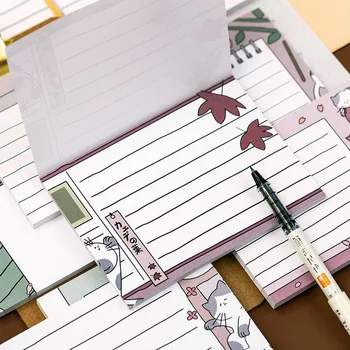 50 pcs/pack Meow Language Series Horizontal Line Loose Leaf Memo Pad Notes Escolar Papelaria School Supply Bookmark Label
50 pcs/pack Meow Language Series Horizontal Line Loose Leaf Memo Pad Notes Escolar Papelaria School Supply Bookmark Label