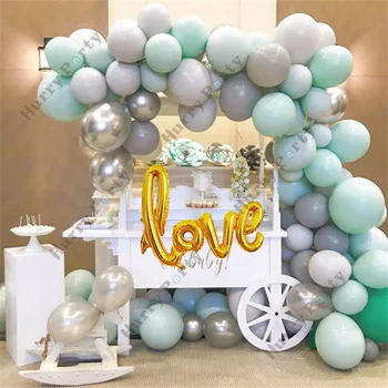 103Pcs Love Balloon Arch Garland Kit White Metallic Silver Gray Balloons Baby Shower Wedding Birthday Party Decorations Globos
103Pcs Love Balloon Arch Garland Kit White Metallic Silver Gray Balloons Baby Shower Wedding Birthday Party Decorations Globos
