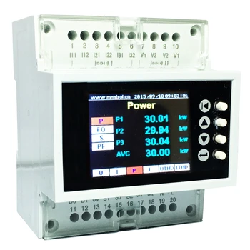 Multi-function three-phase rail electric meter/with Rogowski coil electric meter/color LCD electric meter ME631
Multi-function three-phase rail electric meter/with Rogowski coil electric meter/color LCD electric meter ME631