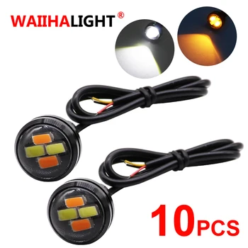 10Pcs LED DRL Eagle Eye 23MM Daytime Runing Lights Warning Foglight With Turning Signal Light SMD 12V Car Styling
10Pcs LED DRL Eagle Eye 23MM Daytime Runing Lights Warning Foglight With Turning Signal Light SMD 12V Car Styling