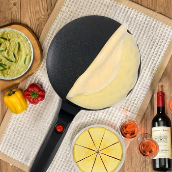 Electric Crepe Maker Non-Stick Frying pan Portable Pancake Pan Kitchen Tools Electric Baking Cooking for Cakes Pizza Tortillas
Electric Crepe Maker Non-Stick Frying pan Portable Pancake Pan Kitchen Tools Electric Baking Cooking for Cakes Pizza Tortillas