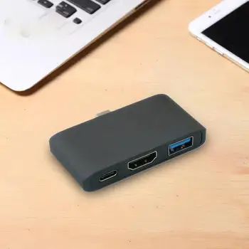 USB 3.1 Type-C to HDMI USB 3.0 Adapter 3-in-1 PD Charging Hub Support 4K Converter Cable For Apple for Macbook
USB 3.1 Type-C to HDMI USB 3.0 Adapter 3-in-1 PD Charging Hub Support 4K Converter Cable For Apple for Macbook