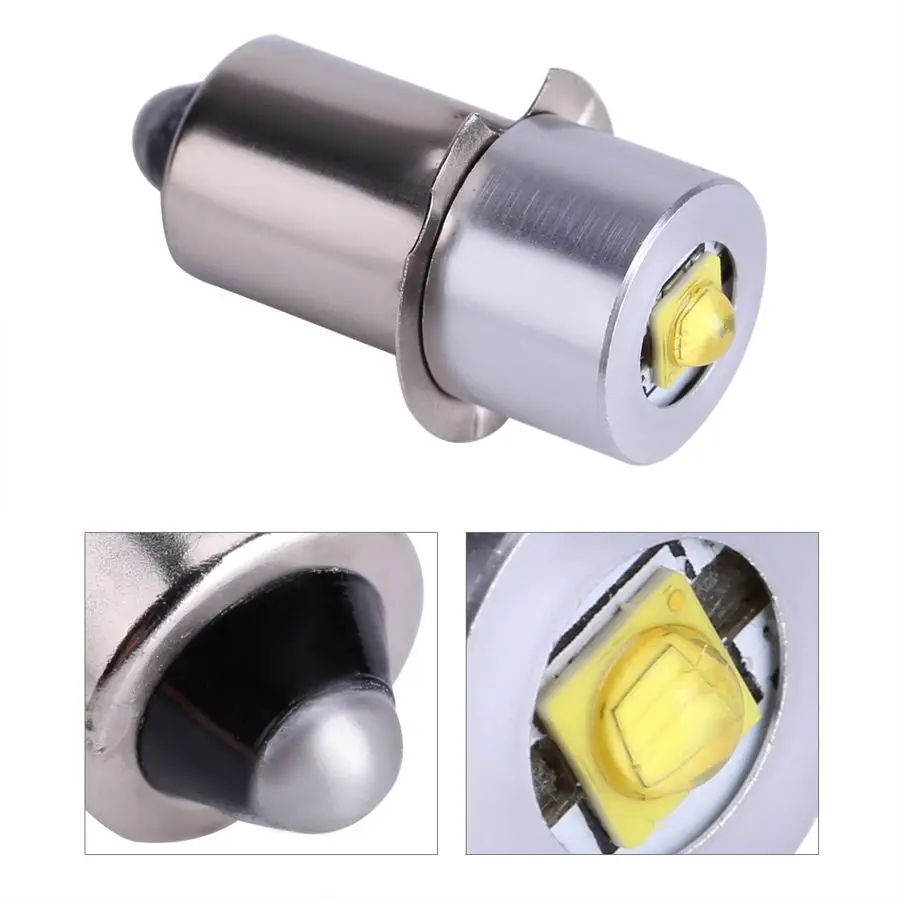 3W 6-24V Cree P13.5S Led Flashlight Replacement bulb 6v12v18v Lantern Work Light 
