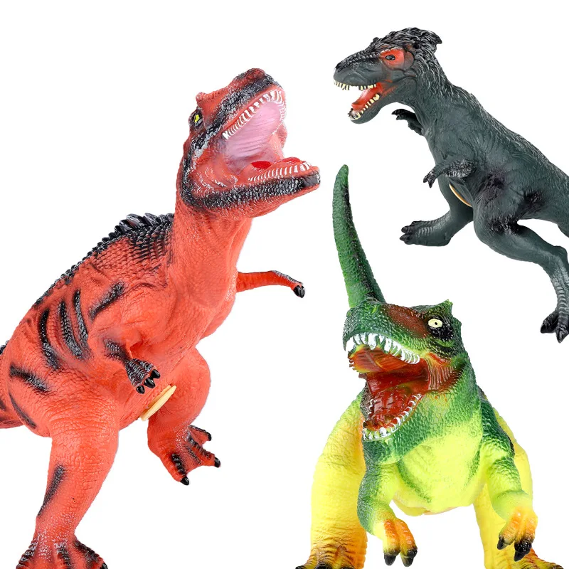 -Model Oversized Sound Making Soft Silcone Dinosaur Toy Children T-Rex Model Gift Toy Dinosaur