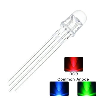 50PCS 5mm full-color LED RGB red/green/blue Common Cathode/Anode Four feet transparent highlight color light 5mm diode colorful
50PCS 5mm full-color LED RGB red/green/blue Common Cathode/Anode Four feet transparent highlight color light 5mm diode colorful
