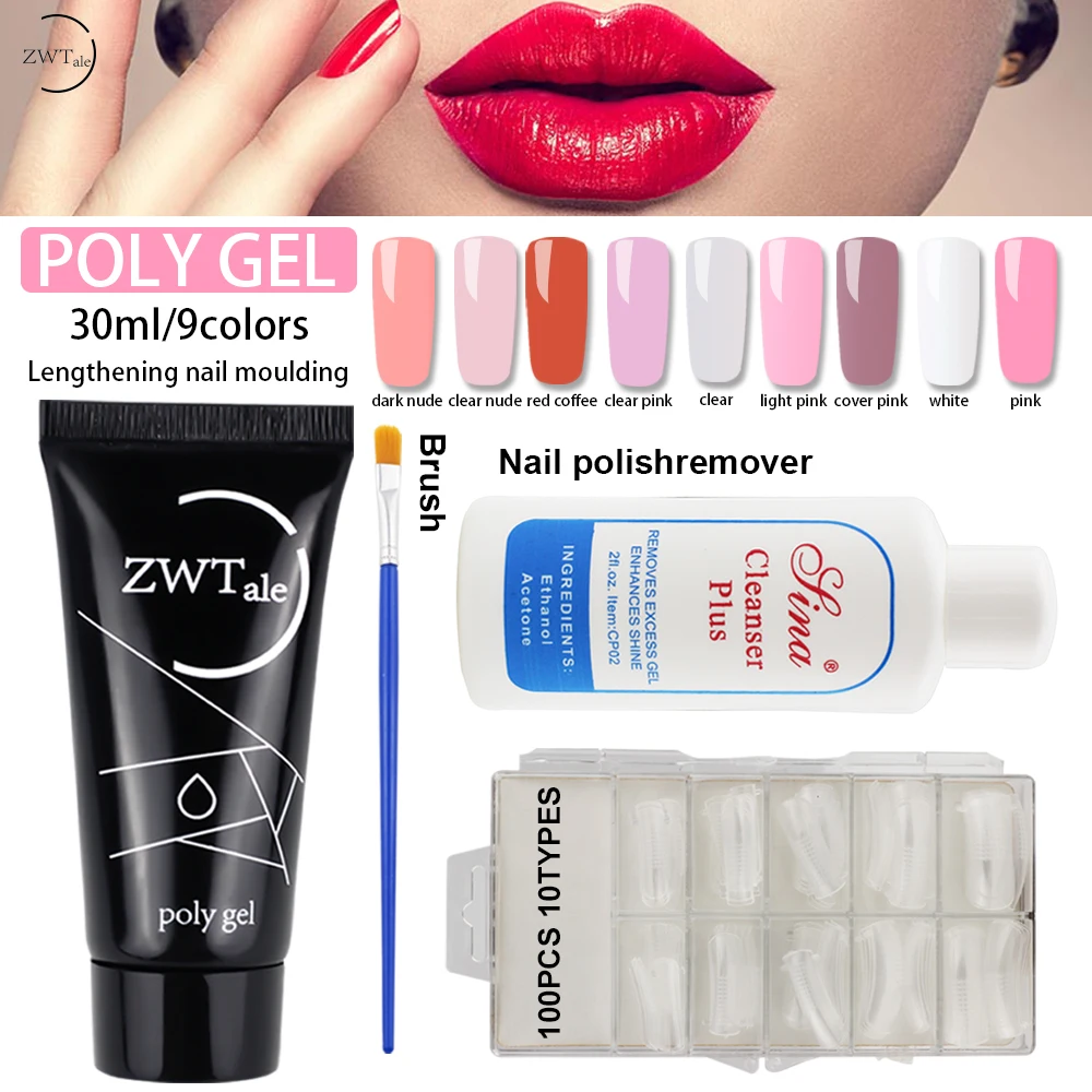 ZWTale Pink Nude Clear Nail Quick Building Poly Gel Set 30ml Jelly Builder Finger Extension UV Gel Lacquer Polygel
ZWTale Pink Nude Clear Nail Quick Building Poly Gel Set 30ml Jelly Builder Finger Extension UV Gel Lacquer Polygel