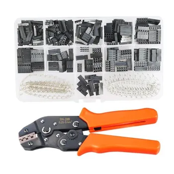 DuPont 2.54/2.8/3.0/3.96/4.8 complete wire crimping tool pressing pliers SN-28b plug spring terminal +620 PCS combination 
DuPont 2.54/2.8/3.0/3.96/4.8 complete wire crimping tool pressing pliers SN-28b plug spring terminal +620 PCS combination