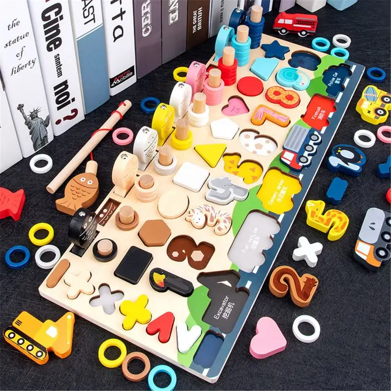 Montessori Wood Blocks Puzzle Board Set for Toddler Preschool Kids, Learning & Educational Toys for Number Counting, Colors Stac
Montessori Wood Blocks Puzzle Board Set for Toddler Preschool Kids, Learning & Educational Toys for Number Counting, Colors Stac