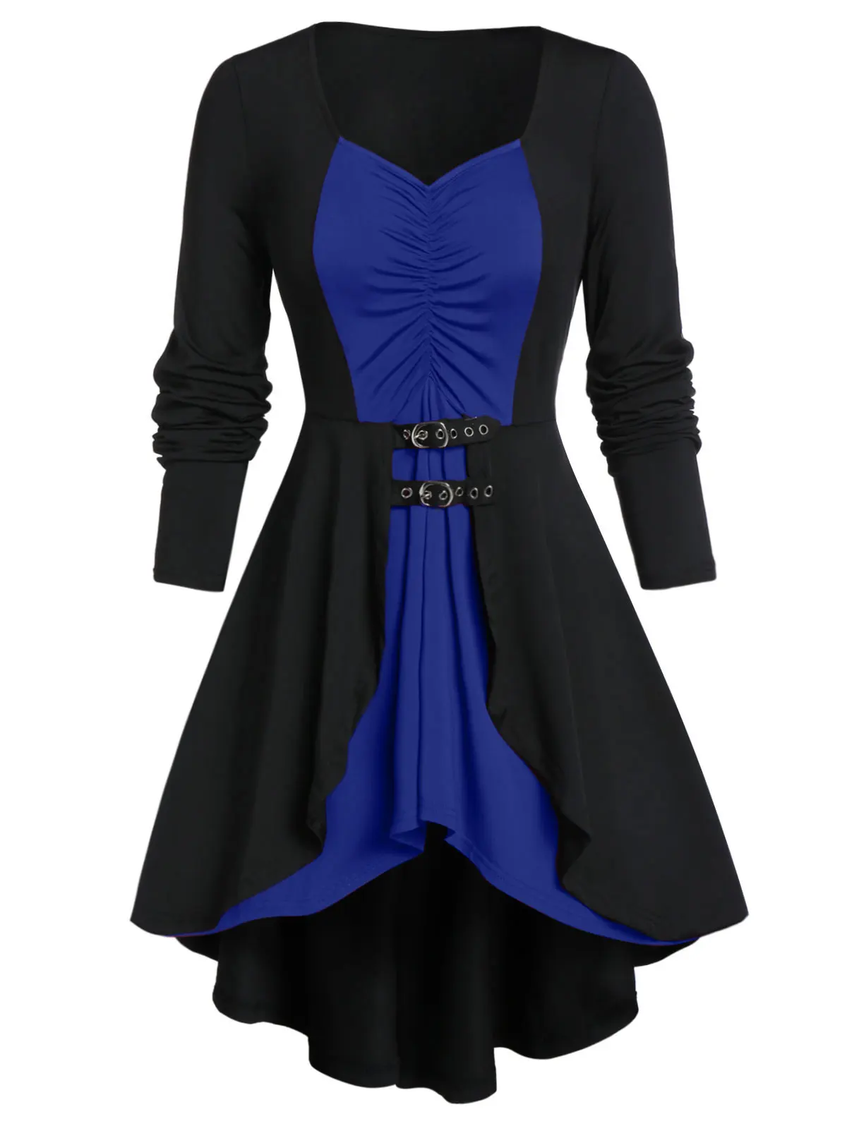 ROSEGAL Large Size Gothic Long Tunic Lace Up Sweetheart Collar T Shirt Casual A-Line Tees Autumn Vintage Sashes T-Shirts Dress
ROSEGAL Large Size Gothic Long Tunic Lace Up Sweetheart Collar T Shirt Casual A-Line Tees Autumn Vintage Sashes T-Shirts Dress