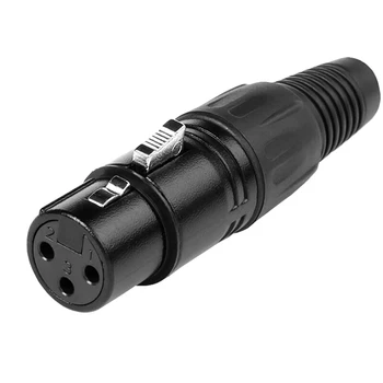 Three-core Canon connector Microphone microphone audio card header Mixer audio connector Audio stable transmission
Three-core Canon connector Microphone microphone audio card header Mixer audio connector Audio stable transmission