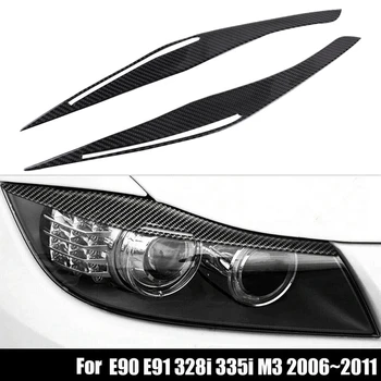 Carbon Fiber Headlight Eyelid Eyebrow Cover Stickers Trim for BMW E90 E91 328I 335I M3 2006-2011
Carbon Fiber Headlight Eyelid Eyebrow Cover Stickers Trim for BMW E90 E91 328I 335I M3 2006-2011