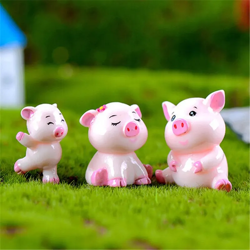 4pcs Pig Family Figurine Miniature Animal Decoration Mini Fairy Garden Cartoon Animal Statue Resin Craft Home Car Decoration
4pcs Pig Family Figurine Miniature Animal Decoration Mini Fairy Garden Cartoon Animal Statue Resin Craft Home Car Decoration