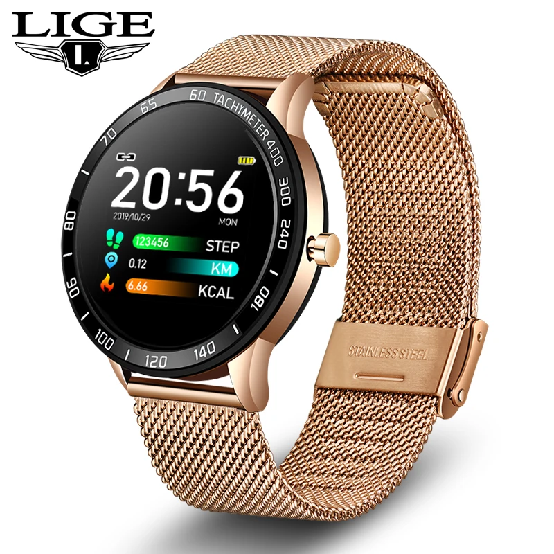 LIGE Smart Fitness Watch Waterproof Health Smart Watch Heart Rate Blood Pressure Monitor Pedometer for Android ios Sports Watch
LIGE Smart Fitness Watch Waterproof Health Smart Watch Heart Rate Blood Pressure Monitor Pedometer for Android ios Sports Watch