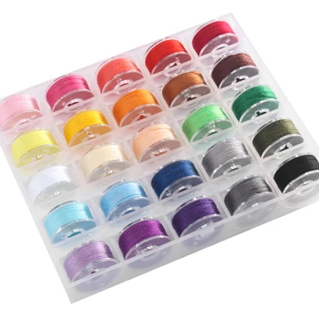 25Pcs Colors Bobbins and Sewing Thread with Clear Storage Plastic Box for Hand and Machine Sewing Thread Machine DIY
25Pcs Colors Bobbins and Sewing Thread with Clear Storage Plastic Box for Hand and Machine Sewing Thread Machine DIY