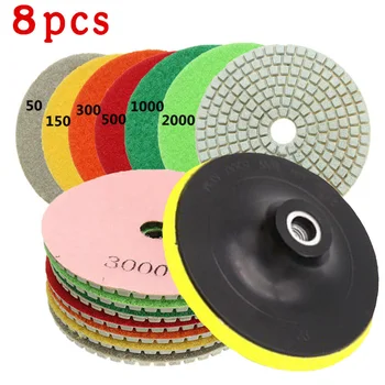 8pcs 4 Inch Diamond Polishing Pad Set Granite Concrete Marble Grinding Disc Kit
8pcs 4 Inch Diamond Polishing Pad Set Granite Concrete Marble Grinding Disc Kit