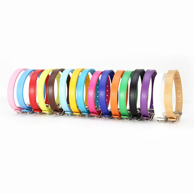 Colorful Soft Solid PU Leather Dog Collar Pet Dog For Small Medium Dogs And Dogs Cats Collar Adjustable Leash Collar
Colorful Soft Solid PU Leather Dog Collar Pet Dog For Small Medium Dogs And Dogs Cats Collar Adjustable Leash Collar