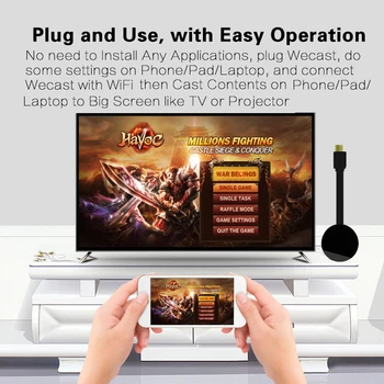 Smart Portable Wifi Display Adapter 2.4GHz 1920x1080 Same Screen Projector DLNA Push Device Airplay Screen Mirroring HDMI
Smart Portable Wifi Display Adapter 2.4GHz 1920x1080 Same Screen Projector DLNA Push Device Airplay Screen Mirroring HDMI
