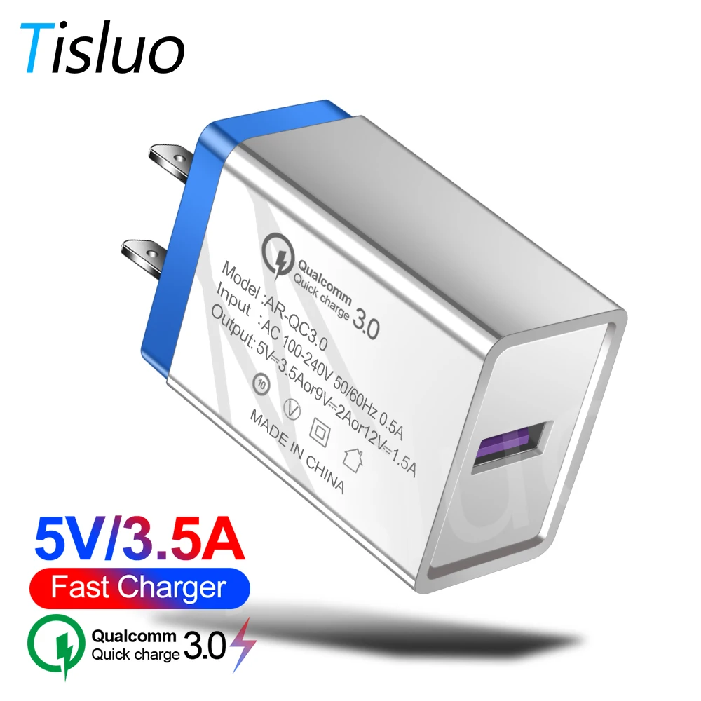 Tisluo USB Charger 5V 3.5A Quick Charge 3.0 Fast Charging Power Adapter For iPhone X 8 Samsung Xiaomi redmi note 5 phone charger
Tisluo USB Charger 5V 3.5A Quick Charge 3.0 Fast Charging Power Adapter For iPhone X 8 Samsung Xiaomi redmi note 5 phone charger