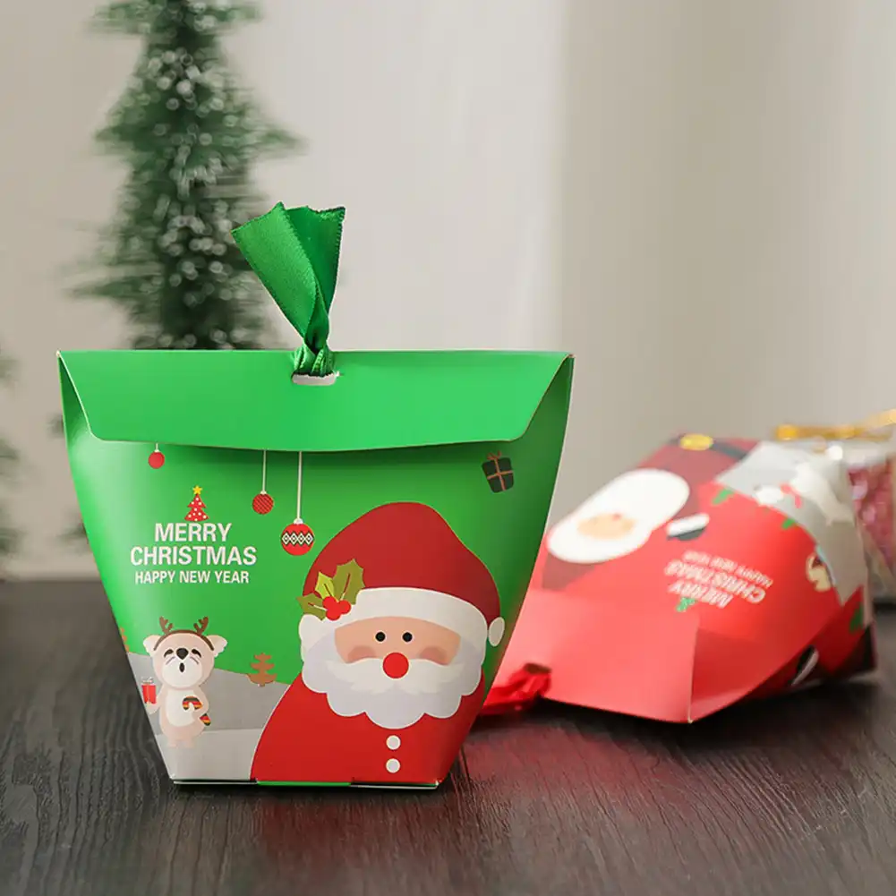 1pc christmas gift box christmas apple box cookies candy gift