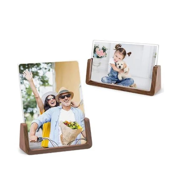 2 Pcs 5X7 Inch Photo Picture Frame Walnut Wooden Picture Frame with Walnut Wood Base for Tabletop or Desktop Display
2 Pcs 5X7 Inch Photo Picture Frame Walnut Wooden Picture Frame with Walnut Wood Base for Tabletop or Desktop Display