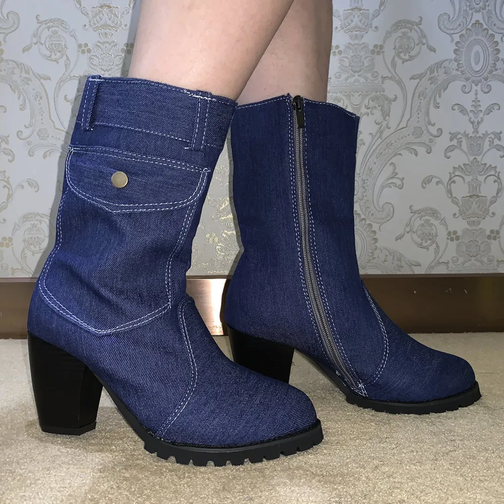 Fashionable Very Versatile Women's Denim Nude Boots with Side Zipper for Easy Wear Suitable for All Occasions Women's Shoes
Fashionable Very Versatile Women's Denim Nude Boots with Side Zipper for Easy Wear Suitable for All Occasions Women's Shoes