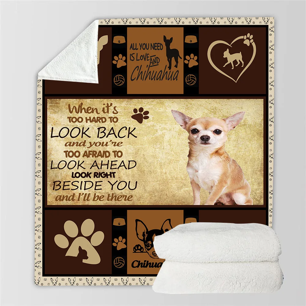 Chihuahua Look Back Sherpa Blanket 3D printed Wearable Blanket Adults/kids Fleece Blanket Drop Shippng
Chihuahua Look Back Sherpa Blanket 3D printed Wearable Blanket Adults/kids Fleece Blanket Drop Shippng