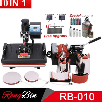 10 In 1 Sublimation Heat Press Machine T Shirt Printing Transfer Printer For Mug/Phone Case/Cap/Bottle/Pen
10 In 1 Sublimation Heat Press Machine T Shirt Printing Transfer Printer For Mug/Phone Case/Cap/Bottle/Pen