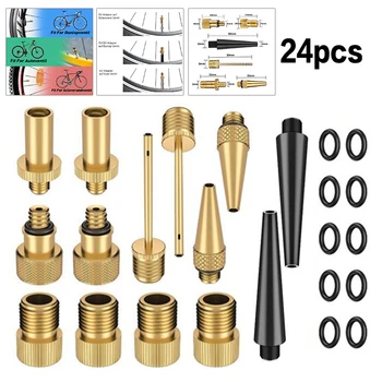 24pcs/set Durable Bicycle Pump Adapter SV AV DV Adapter Bicycle to Car Valve Adapter Sealing Ring Bicycle Accessories
24pcs/set Durable Bicycle Pump Adapter SV AV DV Adapter Bicycle to Car Valve Adapter Sealing Ring Bicycle Accessories