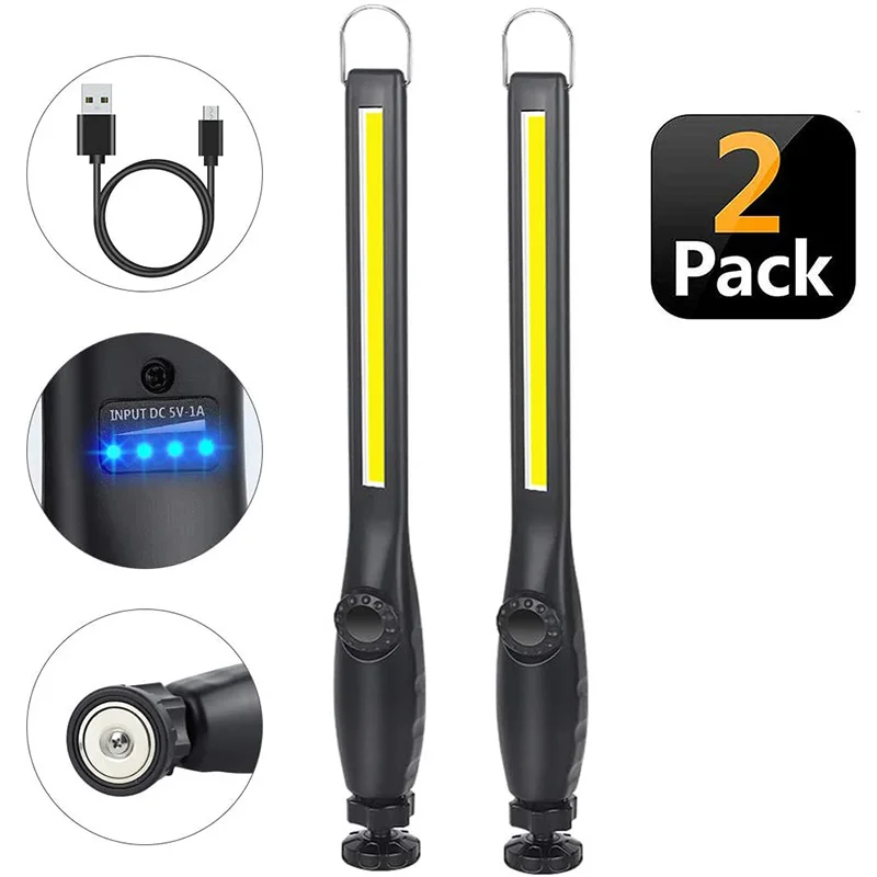 LED Work Light USB Rechargeable COB Work Light Portable Magnetic Cordless Inspection Light For Car Repair, Home Use, Workshop
LED Work Light USB Rechargeable COB Work Light Portable Magnetic Cordless Inspection Light For Car Repair, Home Use, Workshop