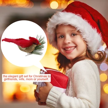 10pcs Realistic Cute Cardinal Clip On Christmas Tree Decoration Red Feathers Artificial Birds With Tree Branch Home Diy Ornament
10pcs Realistic Cute Cardinal Clip On Christmas Tree Decoration Red Feathers Artificial Birds With Tree Branch Home Diy Ornament