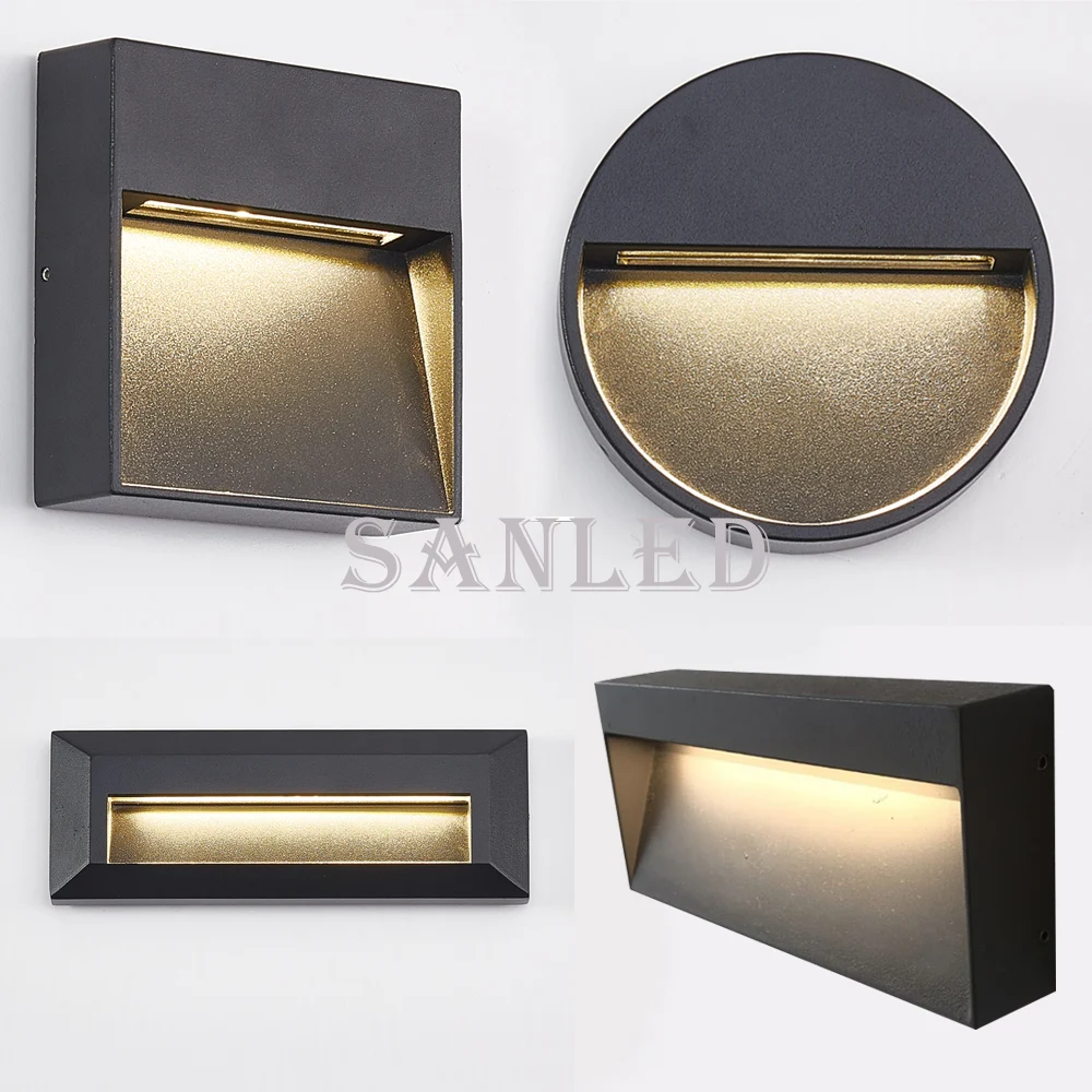 SANDIY 6W Wall Light Outdoor Nightlight Waterproof Stair Lamp for Garden Gate Balcony Surface Mounted Sconces Outside Lighting
SANDIY 6W Wall Light Outdoor Nightlight Waterproof Stair Lamp for Garden Gate Balcony Surface Mounted Sconces Outside Lighting