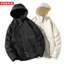 FGKKS Men'S Street Hip-Hop Jacket Spring And Autumn Sun Protection Windbreaker Hooded Oversized Jacket Casual Male
FGKKS Men'S Street Hip-Hop Jacket Spring And Autumn Sun Protection Windbreaker Hooded Oversized Jacket Casual Male