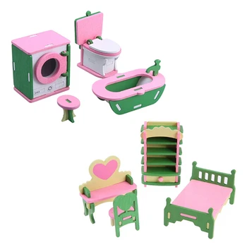 2 Set Baby Wooden Dollhouse Furniture Dolls House Miniature Child Play Toys Gifts-I839169 & I839166
2 Set Baby Wooden Dollhouse Furniture Dolls House Miniature Child Play Toys Gifts-I839169 & I839166