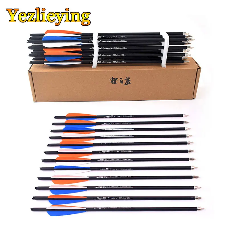 Archery Hunting Carbon Arrow 16Inches Spine 400 with Orange White Blue Feather for Crossbow Shooting
Archery Hunting Carbon Arrow 16Inches Spine 400 with Orange White Blue Feather for Crossbow Shooting