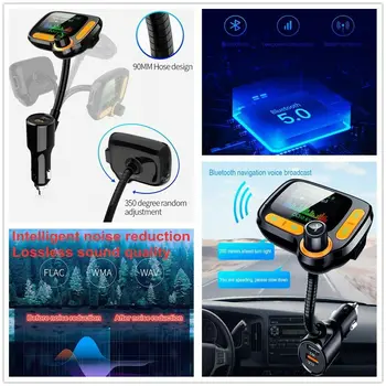 Car Bluetooth FM Transmitter MP3 Player Hands Free Radio Adapter 2 USB Charger 3.5mm Wireless FM Transmitter Car Charger
Car Bluetooth FM Transmitter MP3 Player Hands Free Radio Adapter 2 USB Charger 3.5mm Wireless FM Transmitter Car Charger