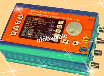 AKX1022A 2.4'' TFT 6MHz Arbitrary Waveform Dual Channel High Frequency Signal Generator 200MSa/s 100MHz Frequency meter