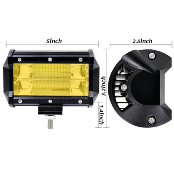 New And High Quality 5inch LED Light Bar 72W 11000LM Flood Beam Off Road Driving Waterproof
New And High Quality 5inch LED Light Bar 72W 11000LM Flood Beam Off Road Driving Waterproof